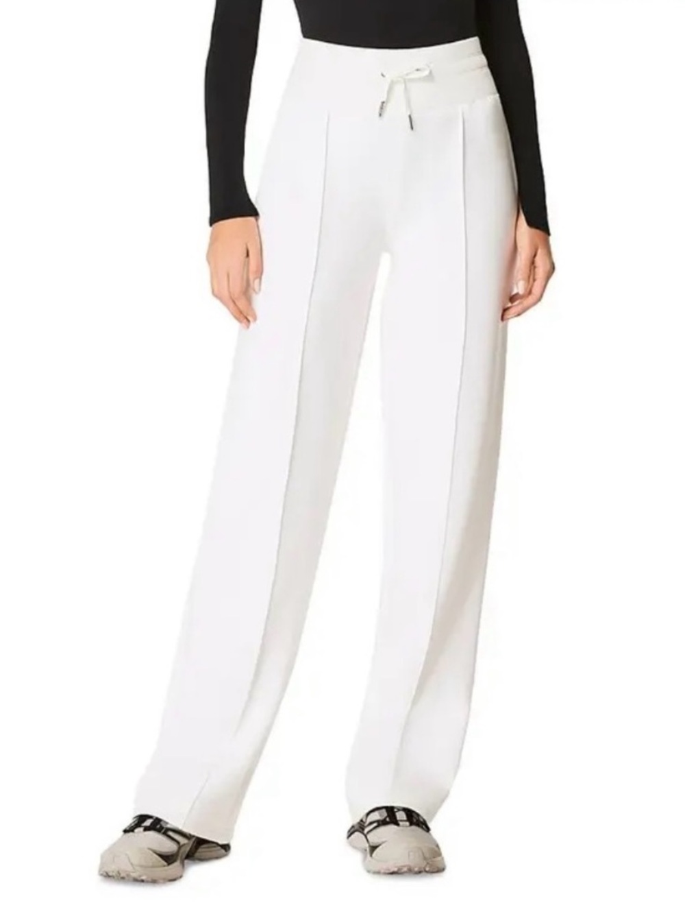 SPANX AirEssentials Luxe Tapered Pants Powder Ivory NWT Size S